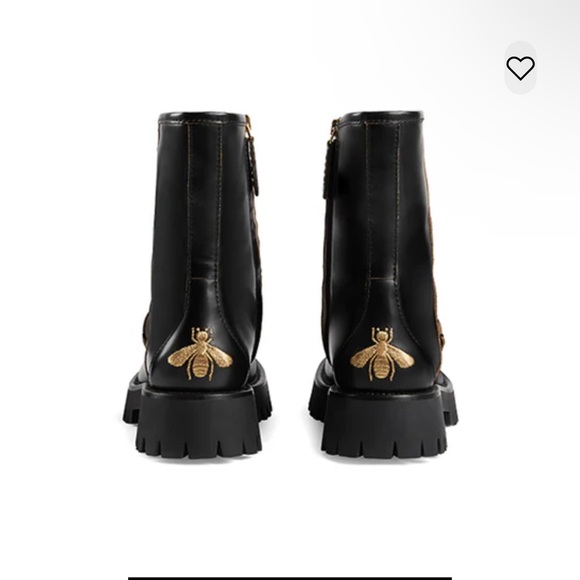 Gucci Black Ankle Boots with Horsebit Detail - Picture 2 of 4